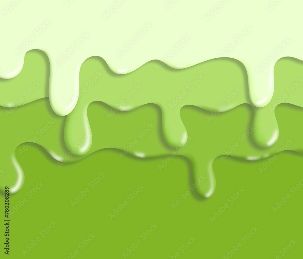 Melting gradient green ice cream background Melting gradient green ice cream background
