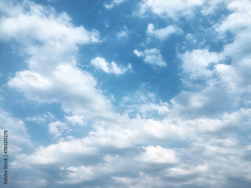 Beautiful clouds in blue sky in sunny day Beautiful clouds in blue sky in sunny day