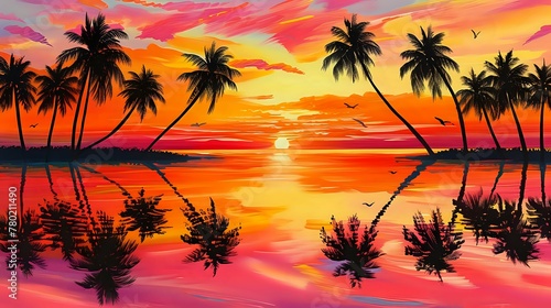 Ocean Sunset Harmony./n