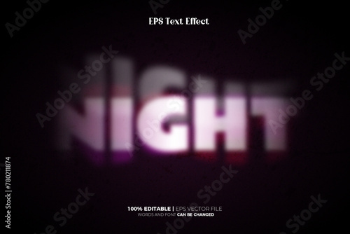 Nightmare editable text effect logo template