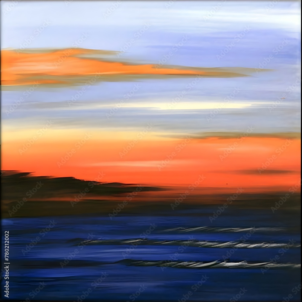 Obraz premium sunset over the sea