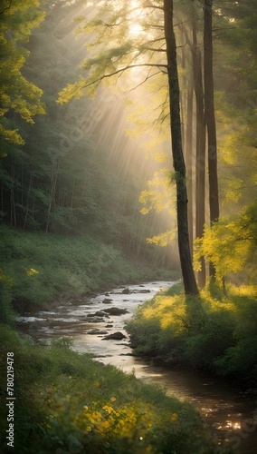 morning in the forest