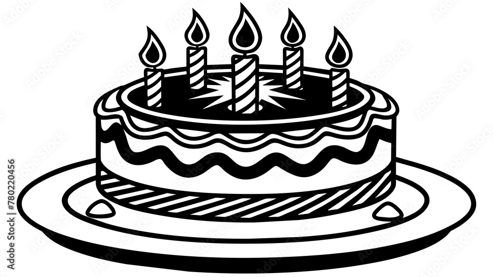 birthday cake with candles, black cake silhouette vector illustration,icon,svg,candles characters,Holiday t shirt,Hand drawn trendy Vector illustration,cake with candles on a white background birthday cake with candles, black cake silhouette vector illustration,icon,svg,candles characters,Holiday t shirt,Hand drawn trendy Vector illustration,cake with candles on a white background