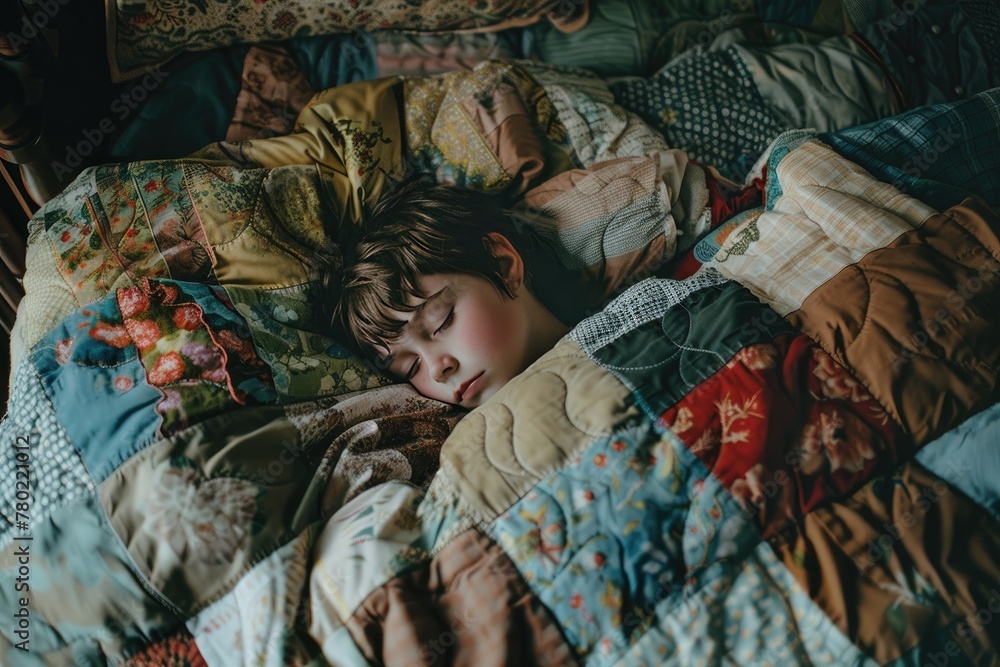 Sleeping under a quilt handmade with love Sleeping under a quilt handmade with love