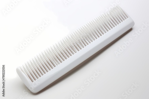 A white comb isolated on a white background