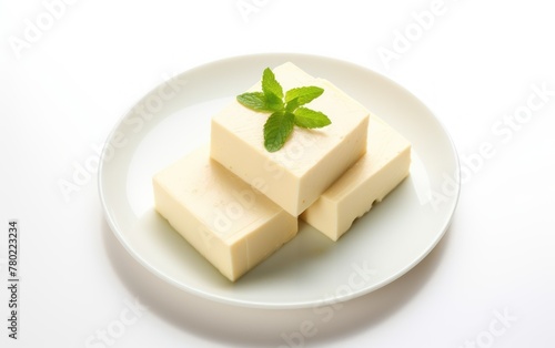 Delicious Paneer Cheese Blocks on Plate
