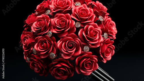 bunch of roses  high definition hd  photographic creative image 