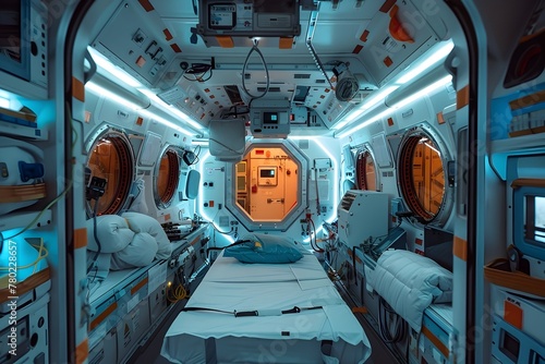 Cutting-Edge Scientific Experimentation Aboard Advanced Space Station Driving Breakthroughs in Medicine and Materials © TEERAWAT