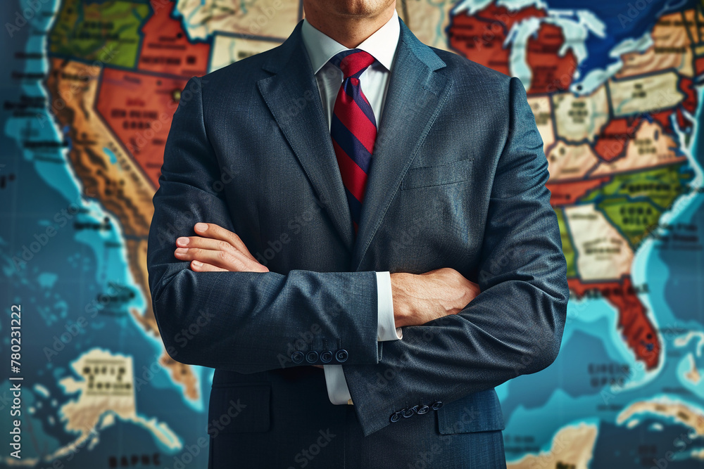 A Businessman in Alabama states of the United States. A Businessman in Alabama states of the United States.
