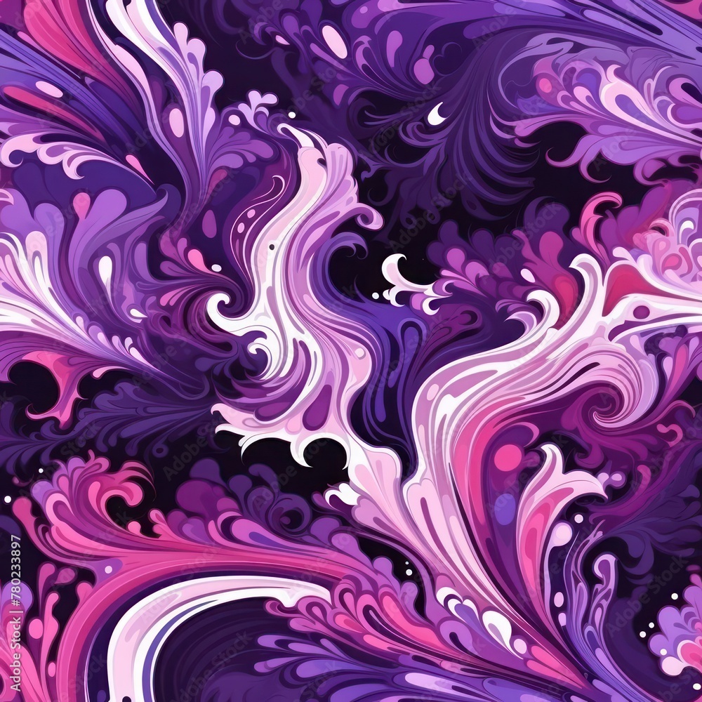 fluid bohemian seamless pattern violet color fluid bohemian seamless pattern violet color