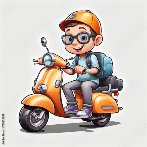 Motorcycle Scooter illustration Design Very Cool © SULIS