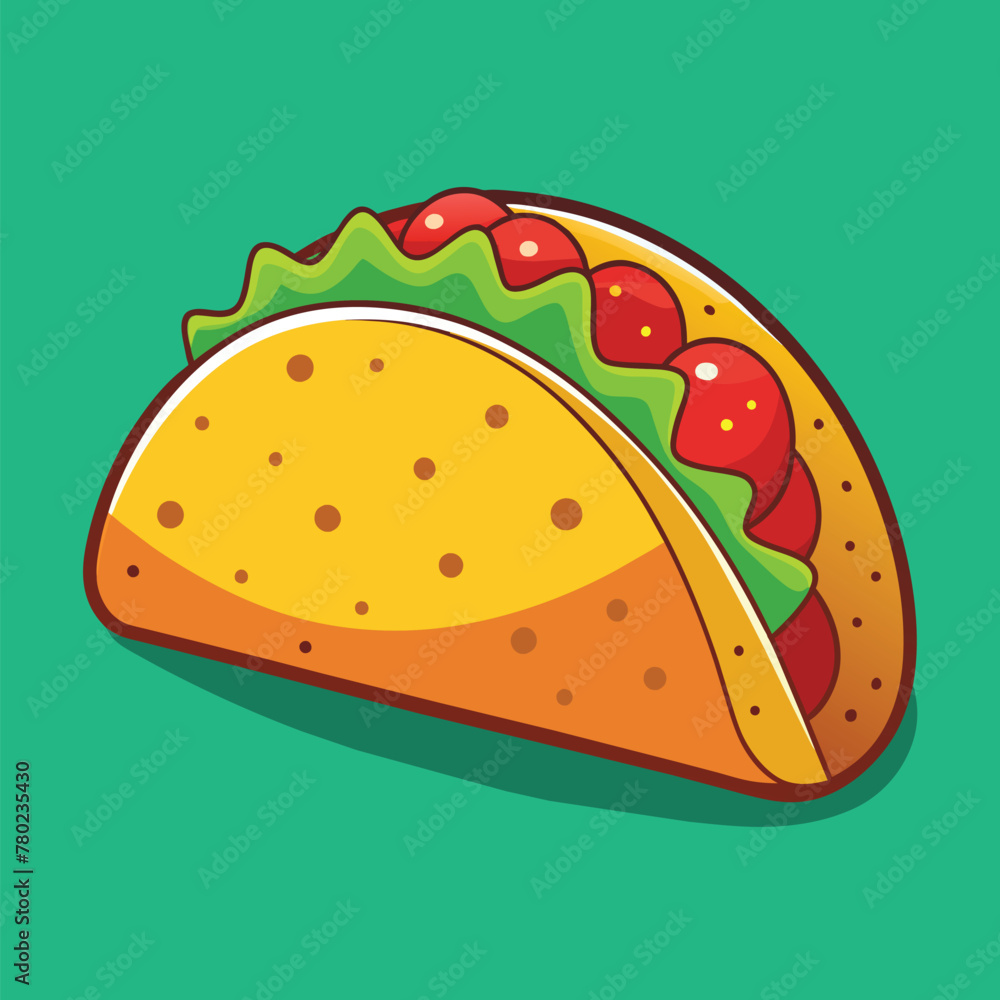 Tacos with meat and vegetable. Traditional Mexican fast-food. Taco Mexico food with tortilla, leaves lettuce, cheese, tomato, forcemeat, sauce. Tacos with meat and vegetable. Traditional Mexican fast-food. Taco Mexico food with tortilla, leaves lettuce, cheese, tomato, forcemeat, sauce.