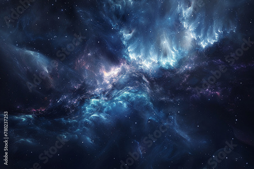 Design a background inspired by celestial wonders. How can we evoke the grandeur of the cosmos to complement the product.