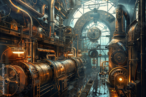 Incorporate elements of steampunk into the background design. How can we blend Victorian aesthetics with futuristic technology to create a unique backdrop.