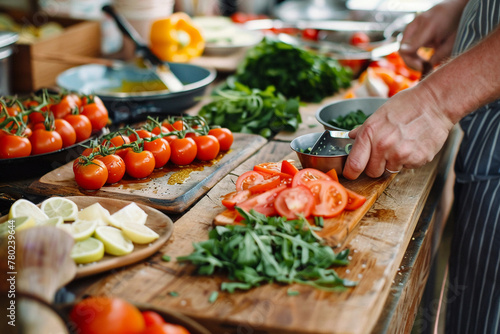 Online plant-based cooking school. photo