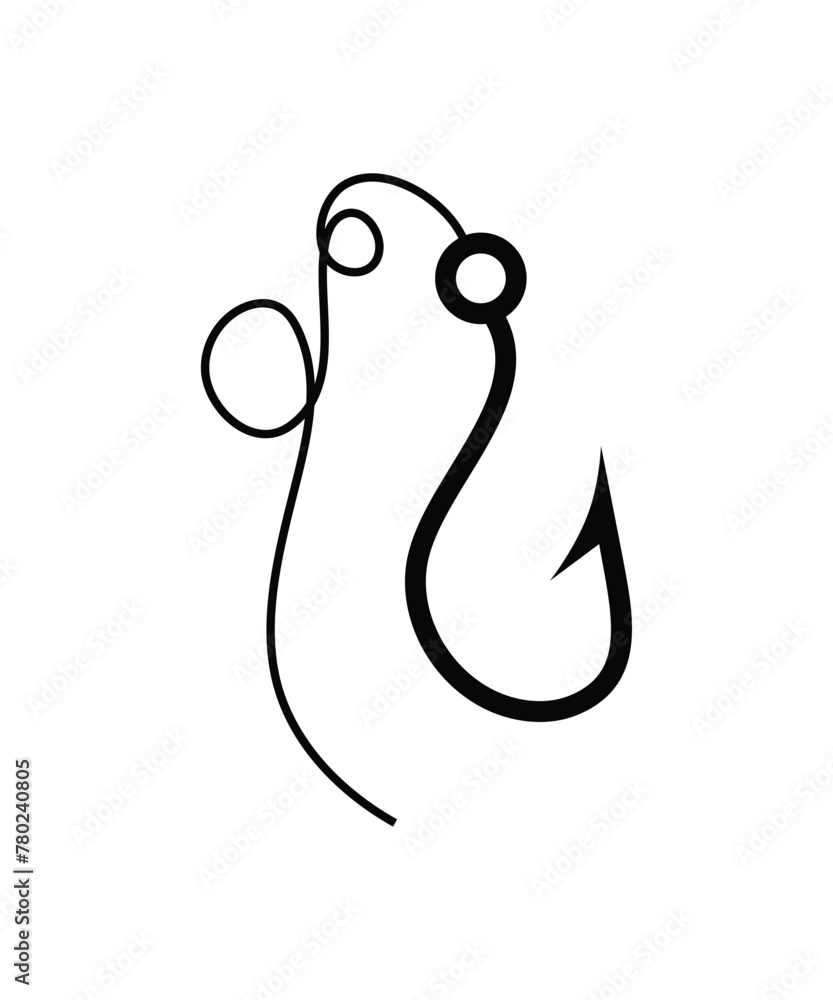 fishing hook icon, vector best flat icon. fishing hook icon, vector best flat icon.