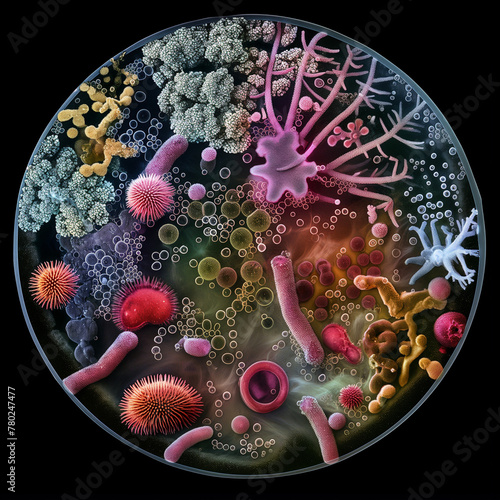 photo Microorganism from microscope