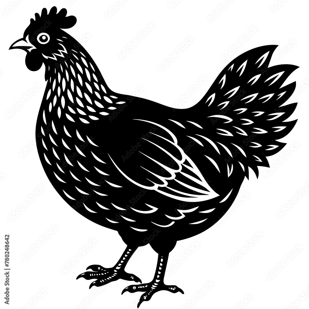 hen silhouette vector illustration svg file hen silhouette vector illustration svg file