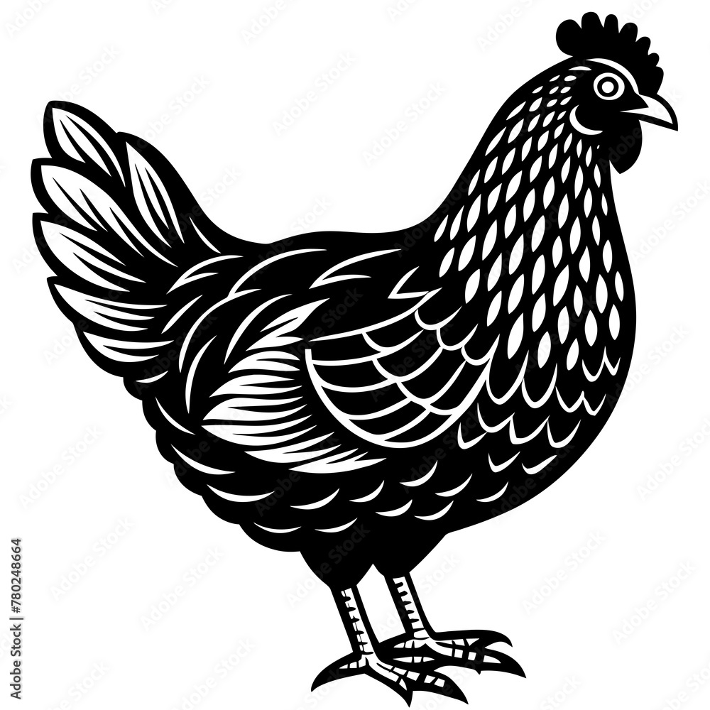 hen silhouette vector illustration svg file hen silhouette vector illustration svg file