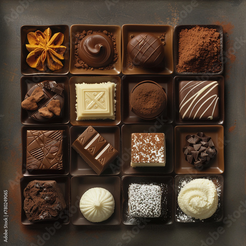 An array of chocolate desserts from around the world photo