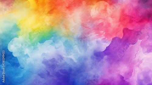 colorful rainbow watercolor texture background