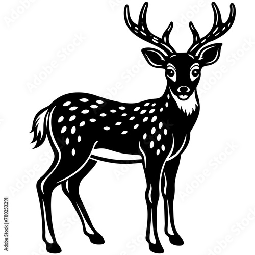 deer silhouette vector illustration svg file