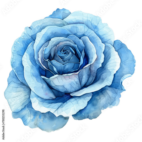 blue rose, Watercolor Wonders: A Medley of Rose Bouquets