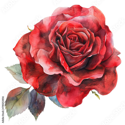 red rose isolated  Watercolor Wonders  A Medley of Rose Bouquets