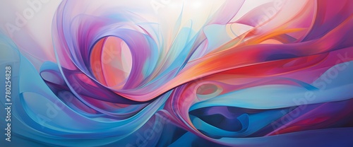 Vibrant hues intertwine and collide  giving rise to a dynamic gradient wave that dances across the canvas with the grace of contemporary elegance.
