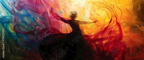The symphony of colors in perpetual motion, a visual symphony orchestrating a ballet of light and shadow. photo