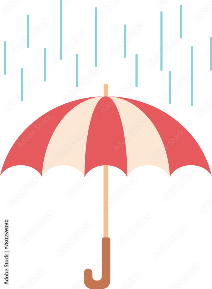 Obraz premium umbrella and rain drops