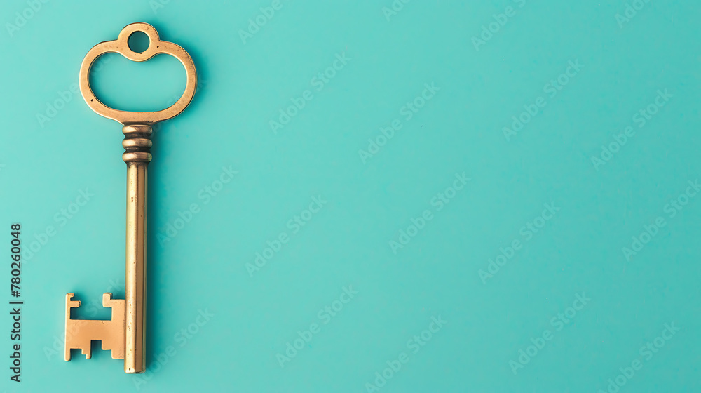 Key, minimal wallpaper, an important symbol that represents the resolution of a problem or the path to success Key, minimal wallpaper, an important symbol that represents the resolution of a problem or the path to success