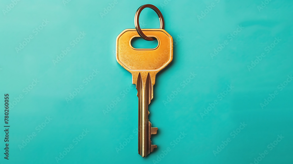 Key, minimal wallpaper, an important symbol that represents the resolution of a problem or the path to success Key, minimal wallpaper, an important symbol that represents the resolution of a problem or the path to success