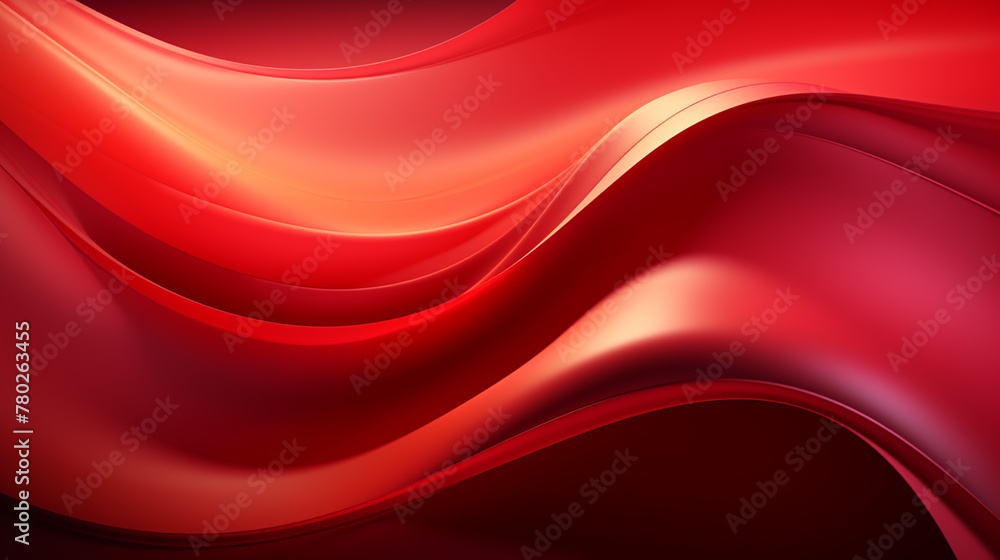 Abstract 3d gold curved red ribbon on red background with lighting effect and sparkle with copy space for text. Luxury design style. Abstract 3d gold curved red ribbon on red background with lighting effect and sparkle with copy space for text. Luxury design style.