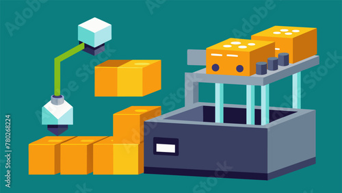 In a gleaming factory facility a machine compresses s metal into dense cubes making it easier to recycle and preventing excess materials from