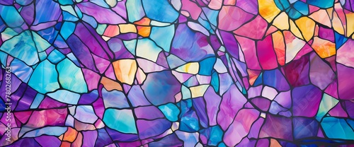 Radiant splashes of neon hues intertwine  forming an enchanting mosaic in this mesmerizing marble ink abstract scene.
