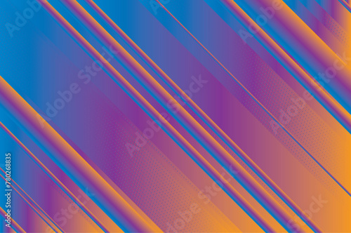 Elegant dynamic background with gradient lines. Neon glow. A common design for any purpose. Vector illustration 