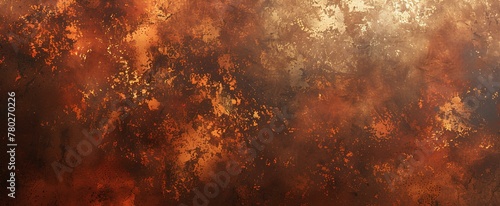 abstract texture copper bronze color blending into brown and dark orange color, background, wallpaper. generative AI photo