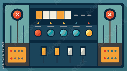 A closeup of a control panel with various ons s and switches allowing workers to customize settings and parameters for each specific job.
