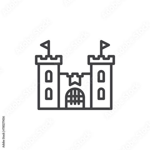 Toy Castle line icon