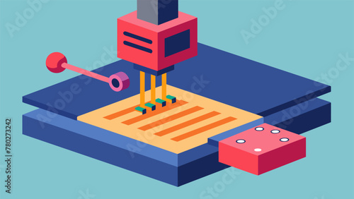 Closeup of a machine ting and shaping a piece of raw material as part of the prototyping process for a new electronic device.