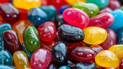 A pile of colorful jelly beans