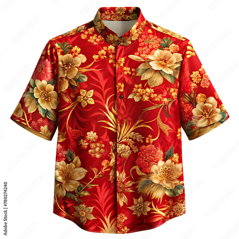 red and gold flower shirt transparent background red and gold flower shirt transparent background