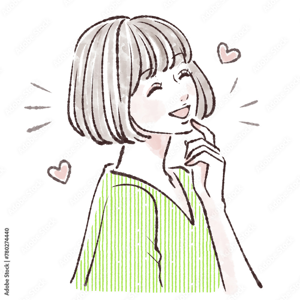 女性・女の子のイラスト素材 女性・女の子のイラスト素材