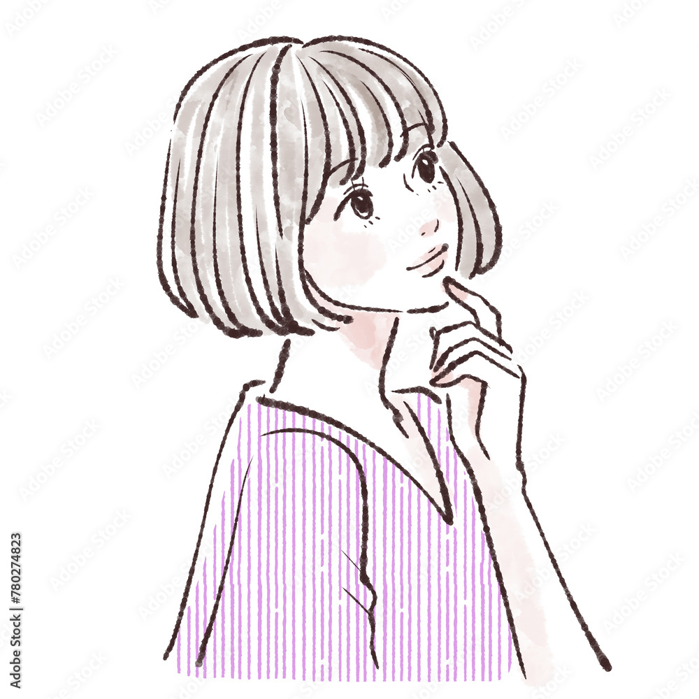 女性・女の子のイラスト素材 女性・女の子のイラスト素材