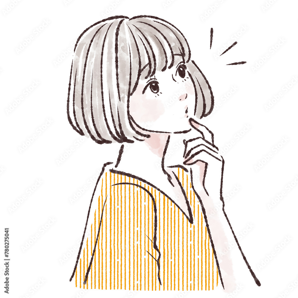 女性・女の子のイラスト素材 女性・女の子のイラスト素材