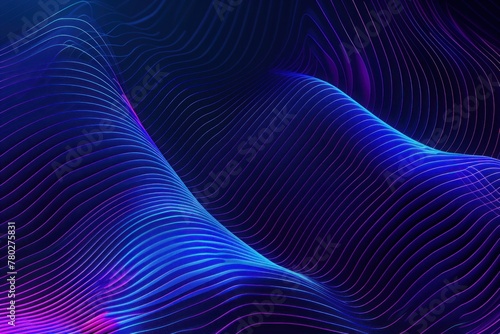 cool wave pattern with blue and purple lines
