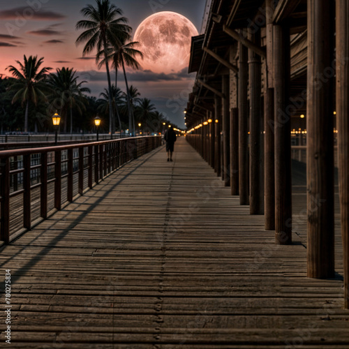 pier at night