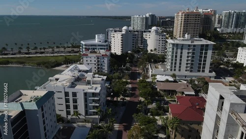 aerial journey through Golden Gate Point, Sarasota, Florida photo