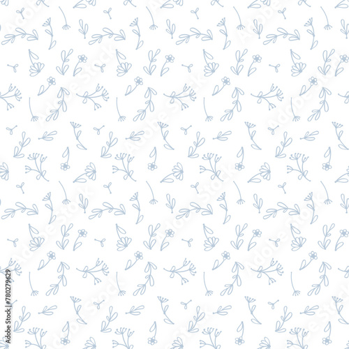 Hand drawn minimal abstract organic shapes pattern. Scandinavian primitive print. Design template in a limited palette. Print for children's fabrics and wallpaper.